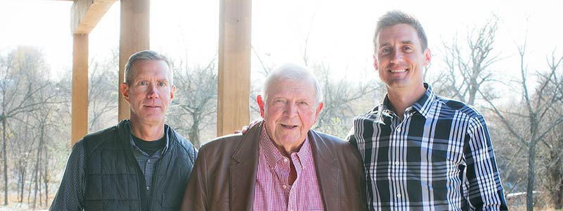 Dr. Joe Hannah, Dr. Stan Radke, and Dr. Richard Hannah